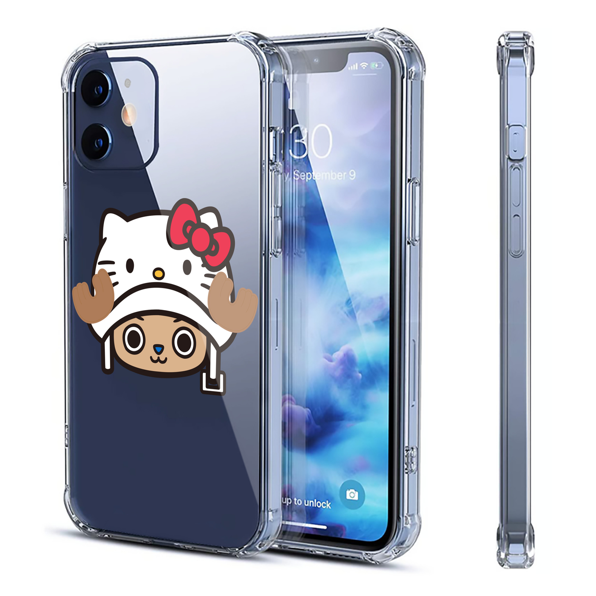 （画像用） Hello Kitty ハローキティ 【iPhone 12シリーズ対応】透明スマホケース（クリアソフトケース）